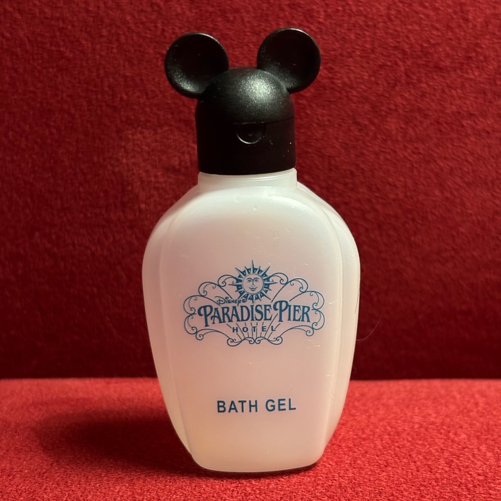 Paradise Pier Hotel Bath Gel Bottle with Mickey Mouse Ears Cap